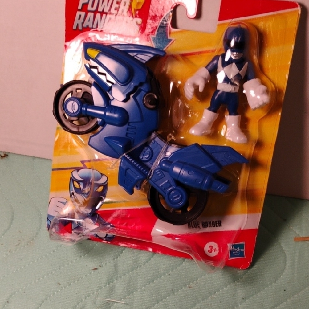 Power Ranger Blue Ranger Action Figure and Bike Set